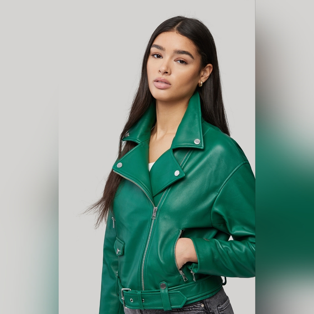 SOIA & KYO FLORENCE MOTO LEATHER JACKET